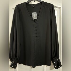 Express Women's Black Blouse